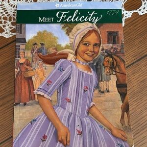 American girl book Kids Colonial Costume Dress - Purple